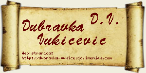 Dubravka Vukičević vizit kartica